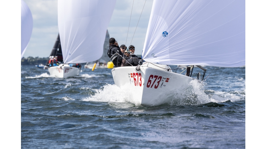 Peter Karrie’s Nefeli (GER) - seventh in the overall ranking of the Melges 24 European Sailing Series 2023 - Melges 24 World Championship 2023, Middelfart, Denmark, June 2023