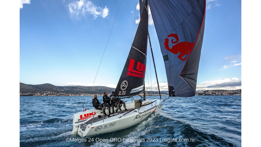 Razjaren (CRO) of Lukasz Podniesinski with Ante Cesic at the helm, finished the 2023 Melges 24 European Sailing Series on the fifth position - Melges 24 Croatian Championship 2023 - Trogir, November 2023