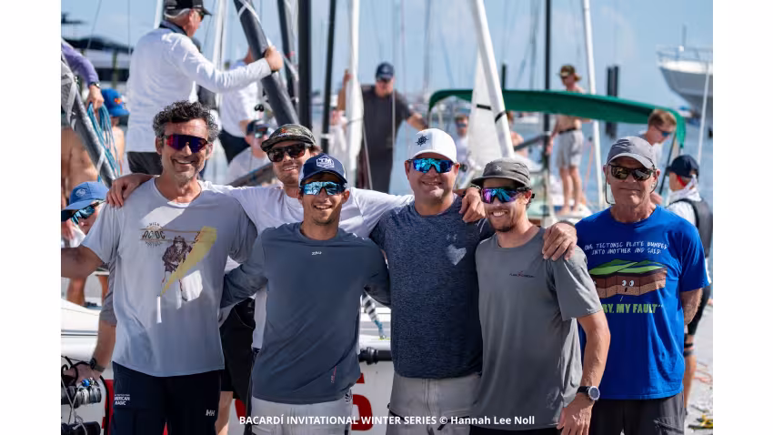 Team KINGSPOKE of Bora Gulari with Norman Berge / Nick Ford / Carlos Robles / Charlie Smythe - Bacardi Winter Series Event 2 January 2024