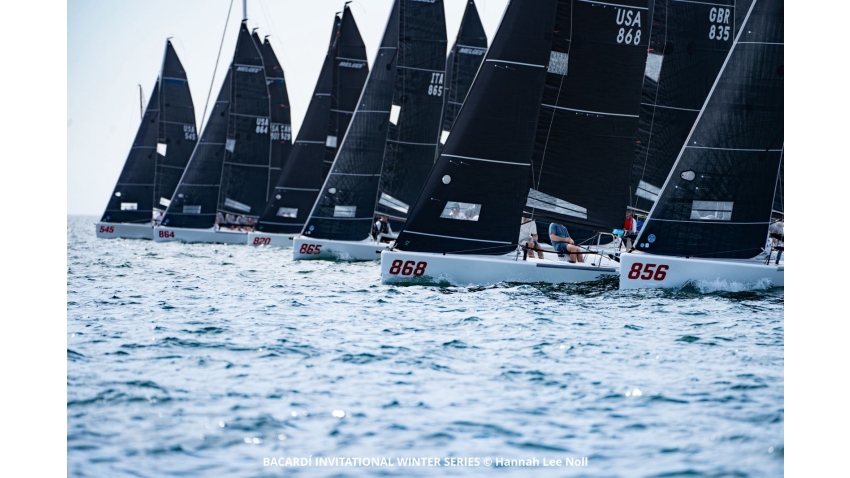 Melges 24 fleet in Bacardi Winter Series event 2 - January 2024