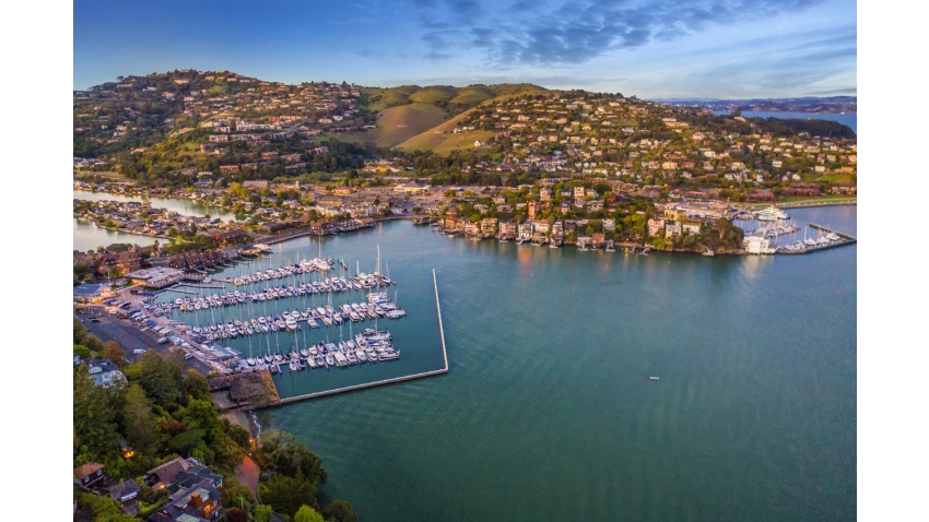 The San Francisco Yacht Club - aerial view