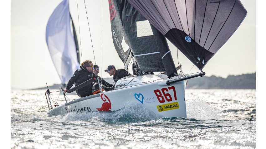 Razjaren CRO867 of Lukasz Podniesinski with Ante Cesic at the helm - CRO Melges 24 Cup 2024 Biograd