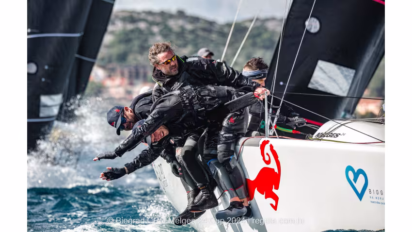 Razjaren CRO867 of	Lukasz Podniesinski with Ante Cesic at the helm - M24 Biograd 2024 CRO
