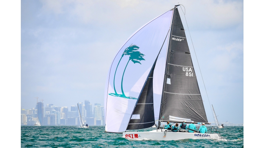 Monsoon USA851 of Bruce Ayres with Thomas Dietrich, Edward Hackney, Pearl Lattanzi and Jeremy Wilmot - Bacardi Invitational Regatta 2024