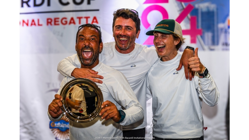 Saverio Cigliano,  Alessandro Saettone, Silvia De Lutti - NEFELI GER859 - Bacardi Invitational Regatta 2024