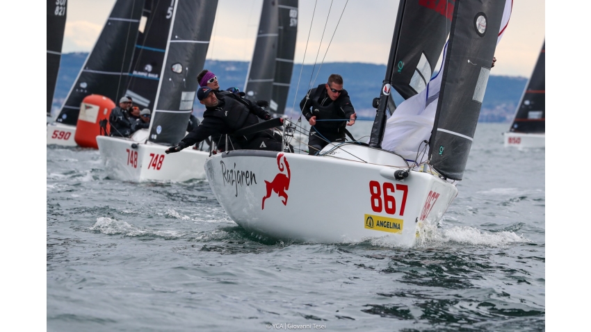 Razjaren (CRO) of Lukasz Podniesinski with Ante Cesic at the helm - Melges 24 European Sailing Series 2024 in Trieste, Italy