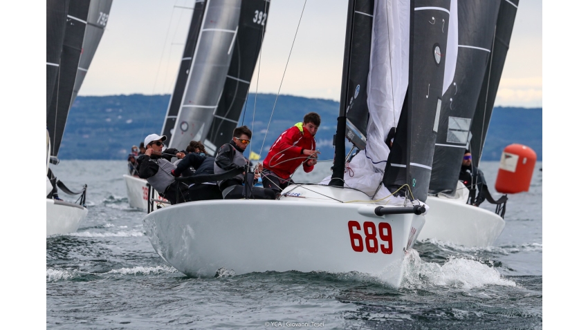 Strambapapa (ITA689) of Michele Paoletti, In this event steered by Leonardo Centuori - Melges 24 European Sailing Series 2024 in Trieste, Italy