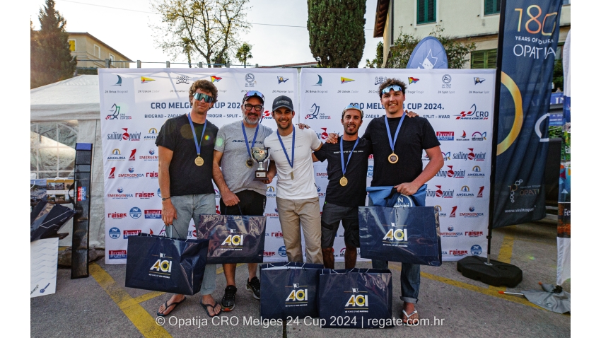 Arkanoe ITA809 - Sergio Caramel, Michele Meotto, Riccardo Gomiero, Mirco Pittarello, Filippo Orvieto  - Opatija CRO Melges 24 Cup 2024