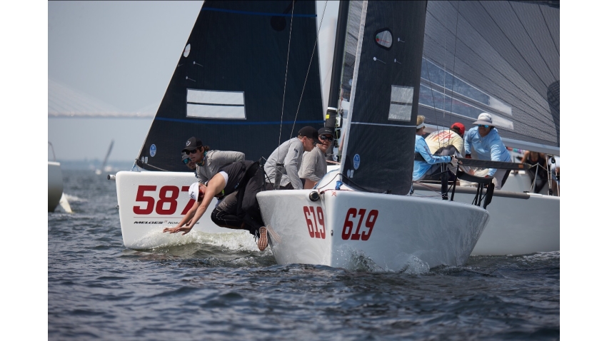 Melges 24 first time owner Anthony Kotoun won the division on Stepping Razor.