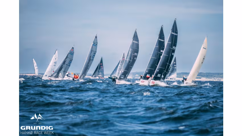 Melges 24 fleet at the Grundig Hanko Race Week 2024