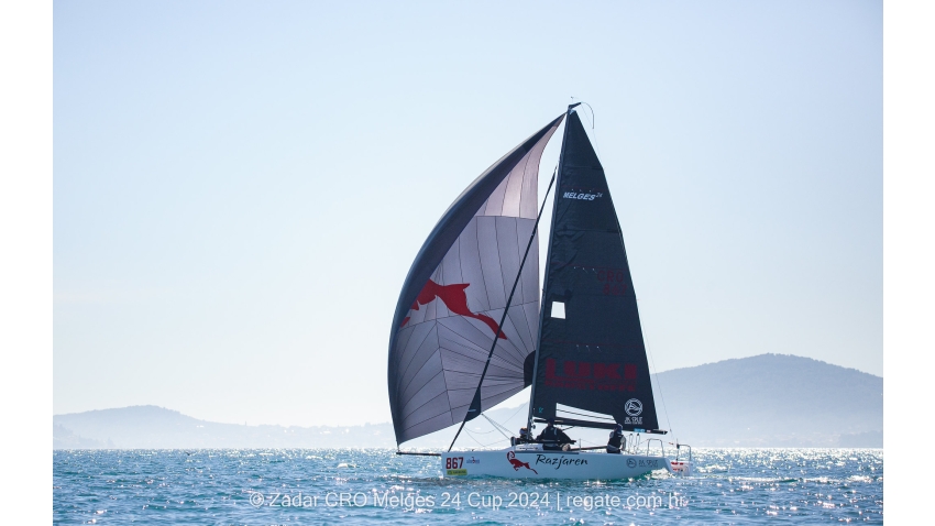 Razjaren (CRO) of Lukasz Podniesinski with Ante Cesic at the helm - CRO Melges 24 Cup 2024