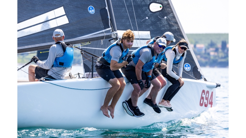 Zhik Race Team (GBR) of Miles Quinton, with Geoff Carveth at the helm - Melges 24 European Sailing Series 2024 - Portoroz, Slovenia