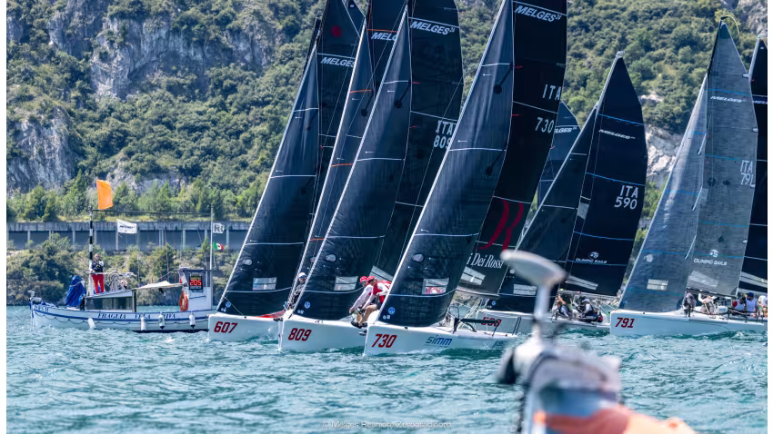 Melges 24 fleet in Riva 2024