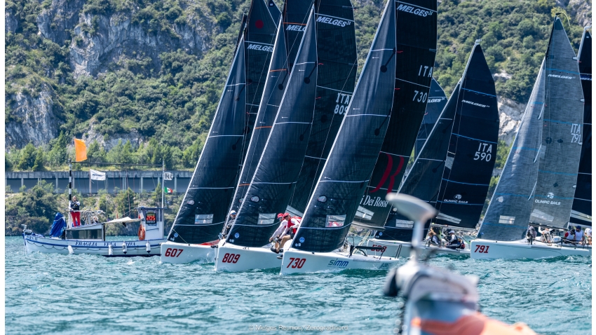 Melges 24 fleet in Riva 2024