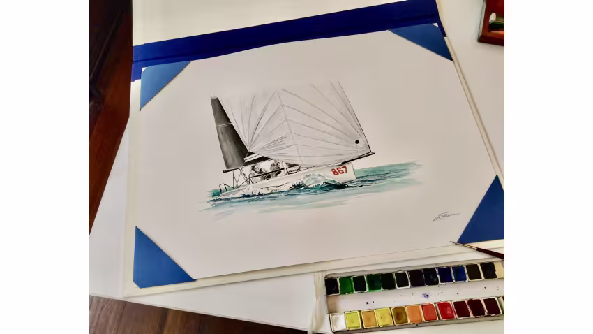 Artwork of naval artist Luca Ferron