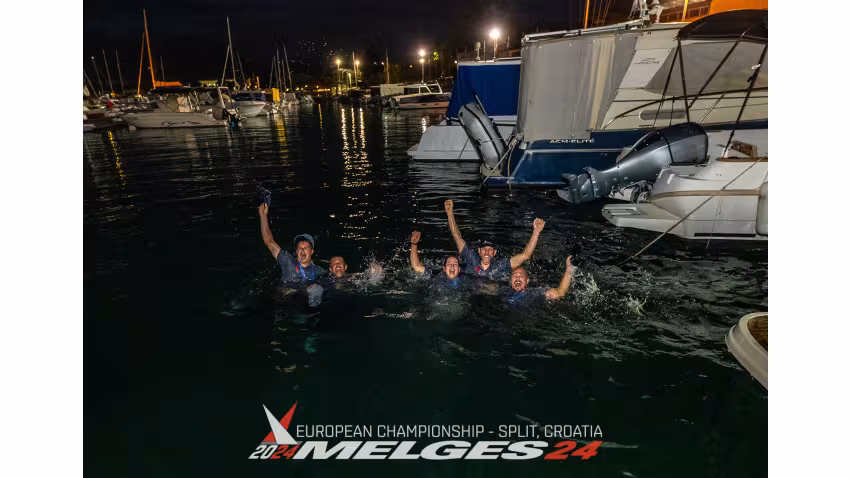 Celebration of the 2024 Melges 24 European Champion - Razjaren CRO867