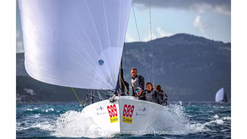 The 2022 Melges 24 European Champion, Michele Paoletti, and his team on Strambapapa (ITA689) hail from Trieste