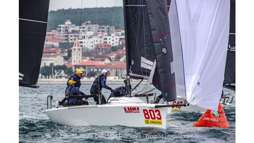 Panjic CRO803 - Luka Sangulin, Tomislav Basic, Sime Markic and Duje Frzop - Luki Baustoffe CRO Melges 24 Cup 2025 Biograd