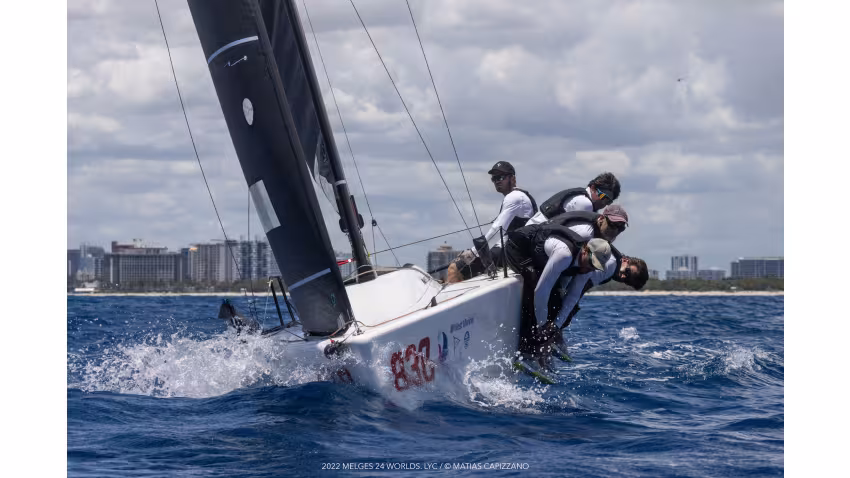 Taki 4 ITA778 with Niccolo Bertola on the helm - 2022 Melges 24 Worlds - Lauderdale Yacht Club
