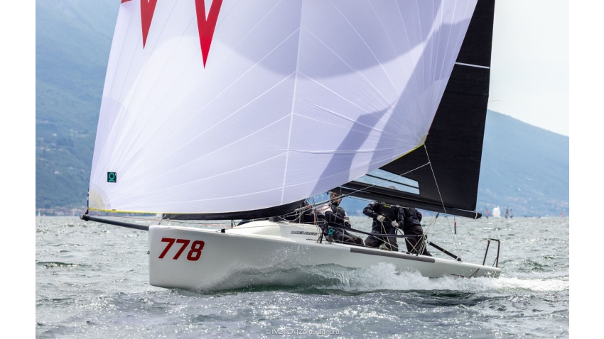 Marco Zammarchi's Taki 4 ITA778 with Niccolo Bertola helming and Lorenzo Di Carlo, Giovanni Bannetta, Giacomo Fossati in crew - 2025 Melges 24 European Sailing Series / Italian Open Championship