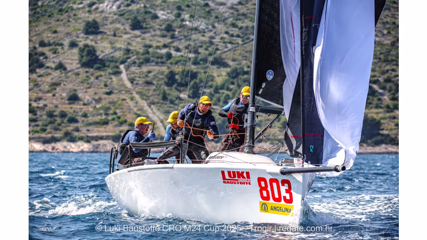 Luka Šangulin's Panjic CR0803 - Luki Baustoffe CRO Melges 24 Cup 2025 - Trogir | Melges 24 European Sailing Series 2025