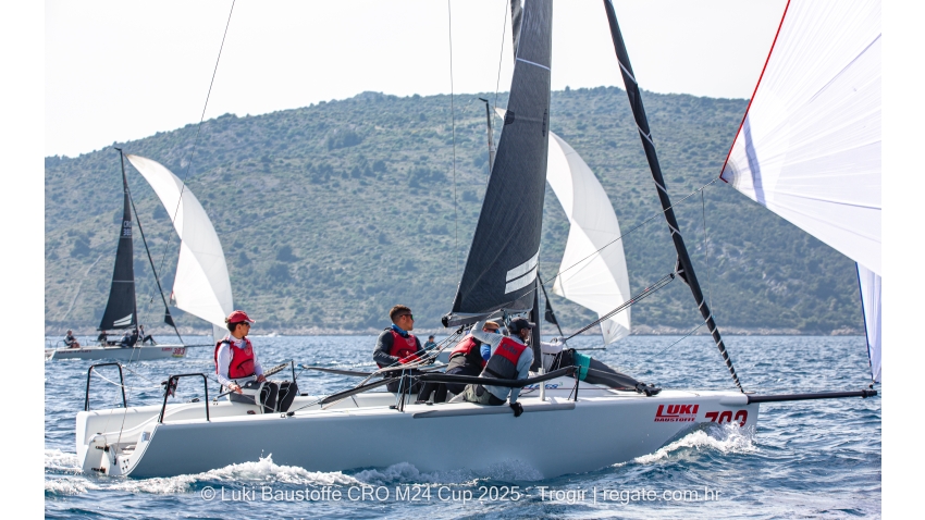 U24 team Cro-A-Sail CRO782 led by skippered by Matija Reljanović - Luki Baustoffe CRO Melges 24 Cup 2025 - Trogir | Melges 24 European Sailing Series 2025