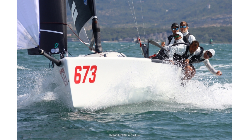 Peter Karrie's team Nefeli GER673 - 2025 Melges 24 European Sailing Series - 2025 Trofeo Gaudi - Monfalcone, Italy