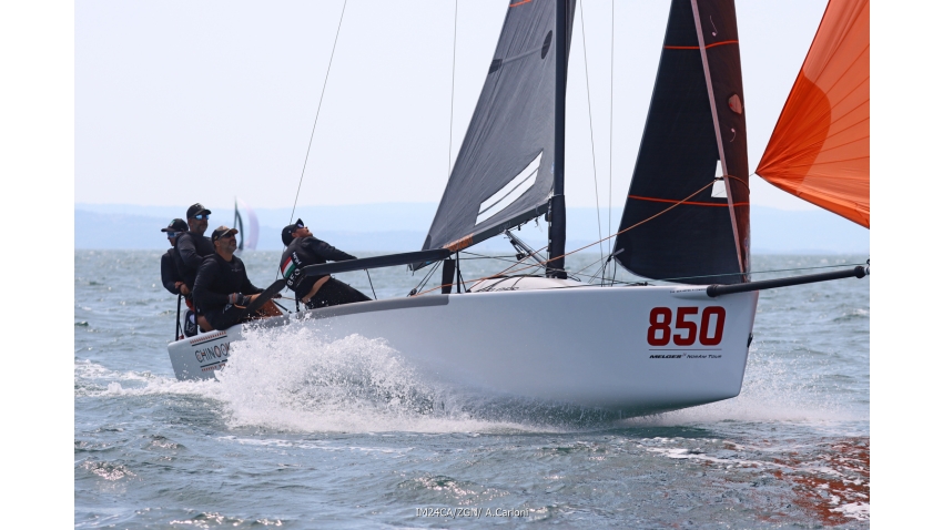 Akos Csolto's Chinook HUN850 - 2025 Melges 24 European Sailing Series - 2025 Trofeo Gaudi - Monfalcone, Italy 