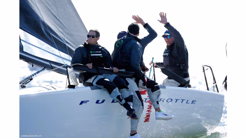 Brian Porter at the helm of FULL THROTTLE USA849 - 10-times Melges 24 US Champion