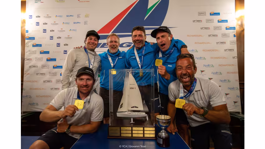 NEFELI GER673 - Melges 24 World Champion 2025 -  Peter Karrie, with Alessandro Franci, Niccolò Bianchi, Saverio Cigliano, and Karlo Hmeljak, supported by coach Simon Sivitz Kosuta