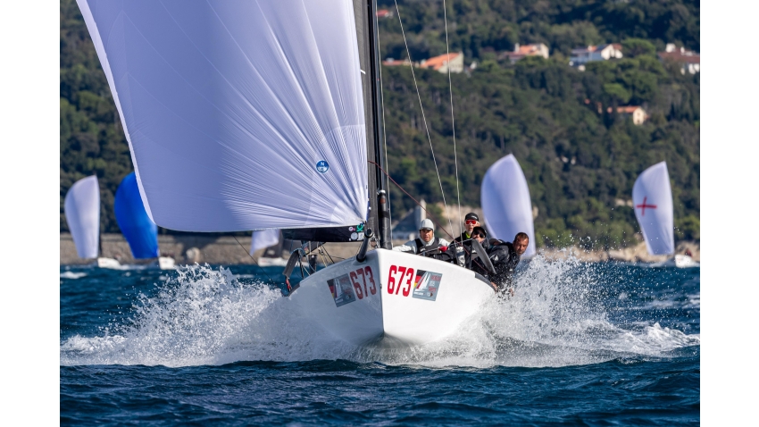 NEFELI GER673 - Melges 24 World Champion 2025 -  Peter Karrie, with Alessandro Franci, Niccolò Bianchi, Saverio Cigliano, and Karlo Hmeljak, supported by coach Simon Sivitz Kosuta