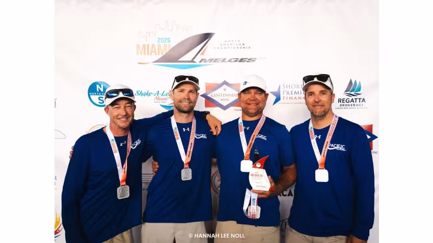 Drew Freides' PACIFIC YANKEE USA870 with Manu Weiller, Charlie Smythe, Mark Ivey and Alec Anderson - Melges 24 North American Championship 2025, Bacardi Winter Series 2026 Event No 1 - Miami, FL, USA