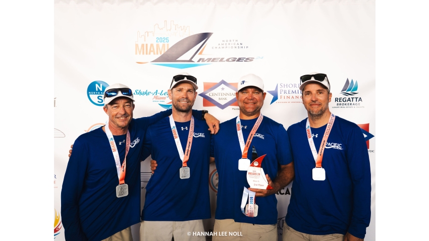 Drew Freides' PACIFIC YANKEE USA870 with Manu Weiller, Charlie Smythe, Mark Ivey and Alec Anderson - Melges 24 North American Championship 2025, Bacardi Winter Series 2026 Event No 1 - Miami, FL, USA