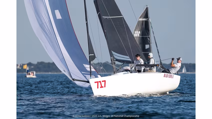 2025 Melges 24 North American Sailing Series Corinthian Champions - Scott Zimmerman with Katherine Zimmerman, Kevin Fisher and Andy Girrell on BAD IDEA USA717 - Melges 24 U.S. National Championship 2025 