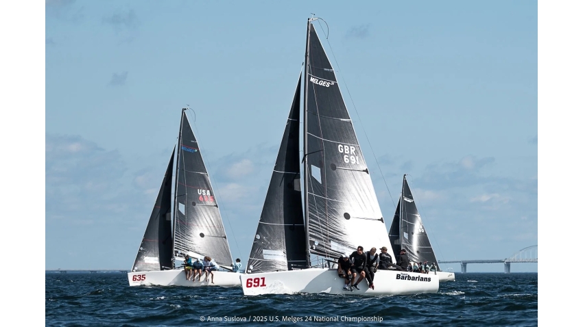 BARBARIANS (GBR) by Stuart Simpson - Melges 24 U.S. National Championship 2025 - Pensacola, FL, USA 