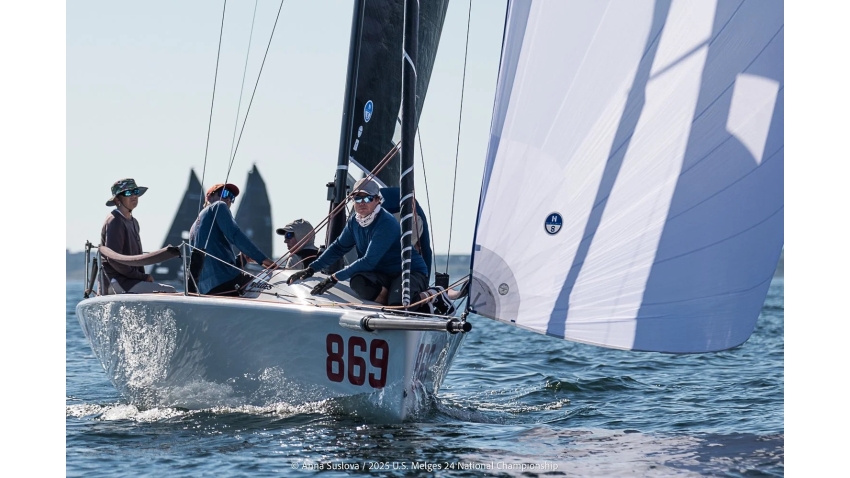 Sandra Askew and her team on FLYING JENNY (USA) - Melges 24 U.S. National Championship 2025 - Pensacola, FL, USA
