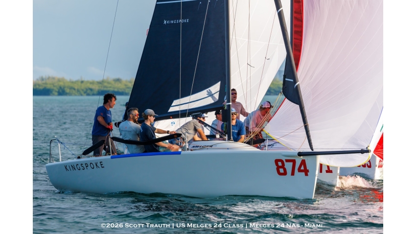 Bora Gulari's team on MAVI (USA) - Melges 24 North American Championship 2025, Bacardi Winter Series 2026 Event No 1 - Miami, FL, USA