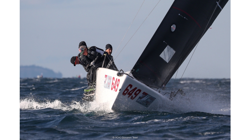 MATARAN 24 CRO649 by Ivo Matic, helm Ante Botica - Melges 24 World Championship 2025 Trieste, Italy