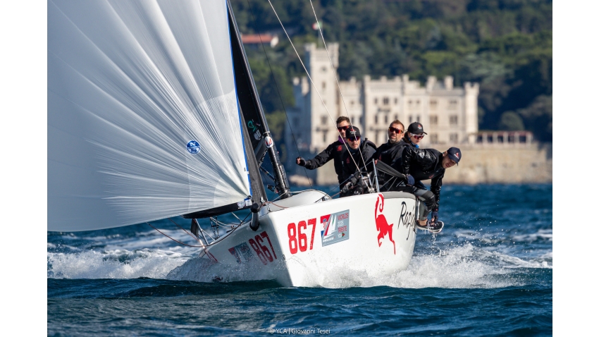 RAZJAREN CRO867 by Lukasz Podniesinski, helm Ante Cesic - Melges 24 World Championship 2025 Trieste, Italy 