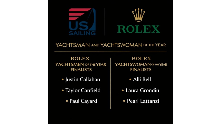 US Sailing 2025 Rolex Yachtsman and Yachtswoman finalists