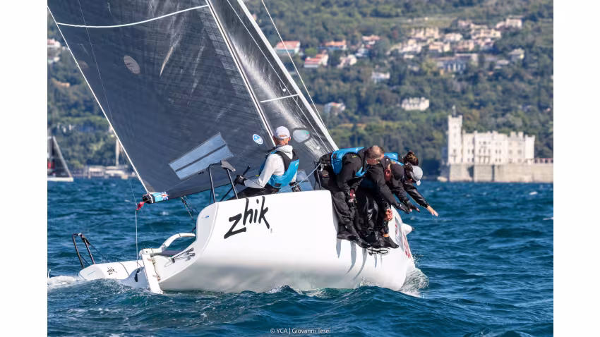 ZHIK RACE TEAM GBR694 by Miles Quinton, helm Geoff Carveth