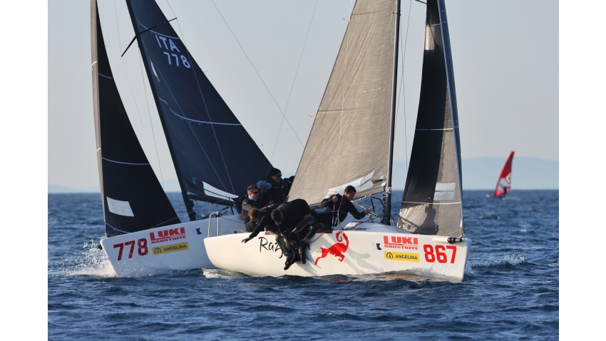 RAZJAREN CRO867 by Ante Cesic and TAKI 4 ITA778 with Niccolo Bertola at the helm - Opatija CRO Melges 24 Cup 2026 - Melges 24 European Sailing Series 2026