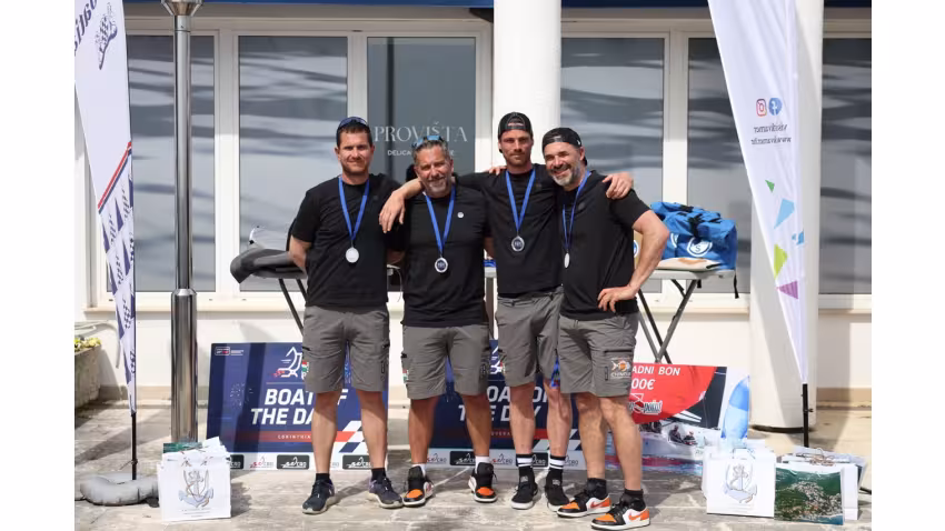 Akos Csolto's CHINOOK HUN850 team with Balázs Tomai, Botond Weöres, Zsolt Buki - Opatija CRO Melges 24 Cup 2026 - Melges 24 European Sailing Series 2026