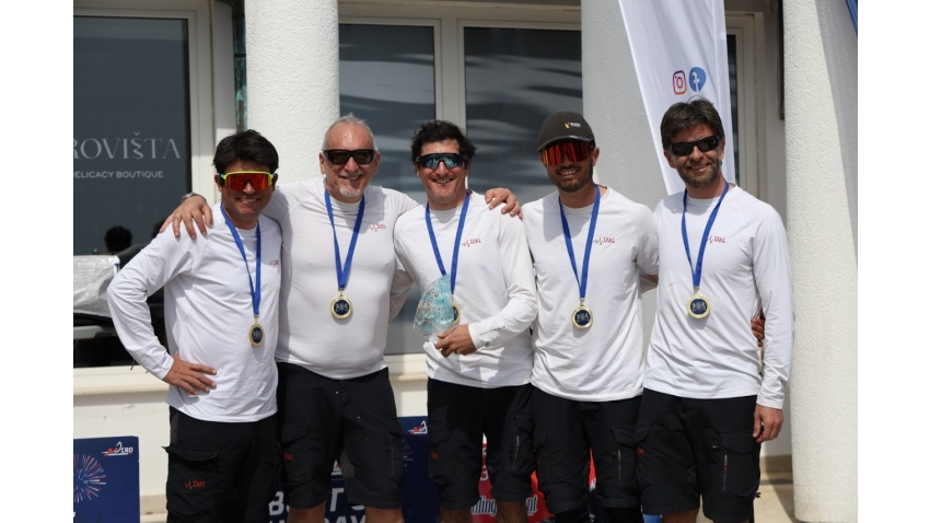 Team TAKI 4 ITA778 with Niccolo Bertola at the helm, with Marco Zammarchi, Giacomo Fossati, Giovanni Bannetta, Pietro Seghezza - Opatija CRO Melges 24 Cup 2026 - Melges 24 European Sailing Series 2026