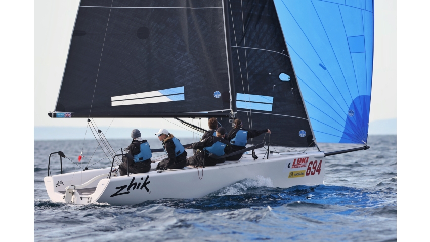 Miles Quinton's ZHIK RACE TEAM GBR694 with Geoff Carveth at the helm - Opatija CRO Melges 24 Cup 2026 - Melges 24 European Sailing Series 2026