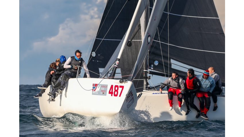 Lillehammer Racing Team (NOR) by Kjell Andreas Steinstad - Melges 24 Worlds 2025 Trieste, Italy