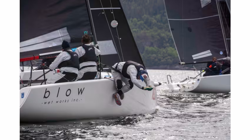 Peder Nergaard with Petrus Eide, Fabian Spone and Morten Helgesen aboard BLOW (NOR 787) - Melges 24 Norwegian Open 2026 - Melges 24 European Sailing Series 2026 - Trondheim, NOR