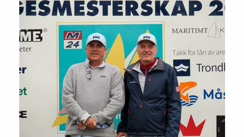 Kristoffer Spone and Christen Horn Johannessen of HELLY HANSEN II LISA (NOR 697) - Melges 24 Norwegian Open 2026 - Melges 24 European Sailing Series 2026 - Trondheim, NOR