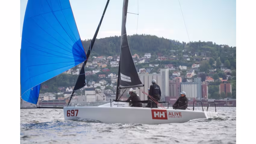 Kristoffer Spone, Børre Hekk Paulsen, Christen Horn Johannessen, Sigurd Hekk Paulsen aboard HELLY HANSEN II LISA (NOR 697) - Melges 24 Norwegian Open 2026 - Melges 24 European Sailing Series 2026 - Trondheim, NOR