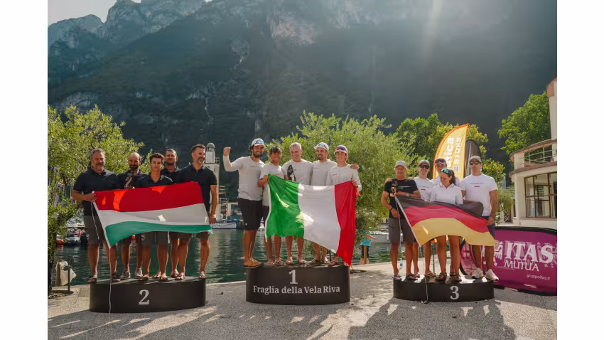 Corinthian podium - Melges 24 European Sailing Series 2026 - Fraglia Vela Riva, Riva del Garda, Italy
